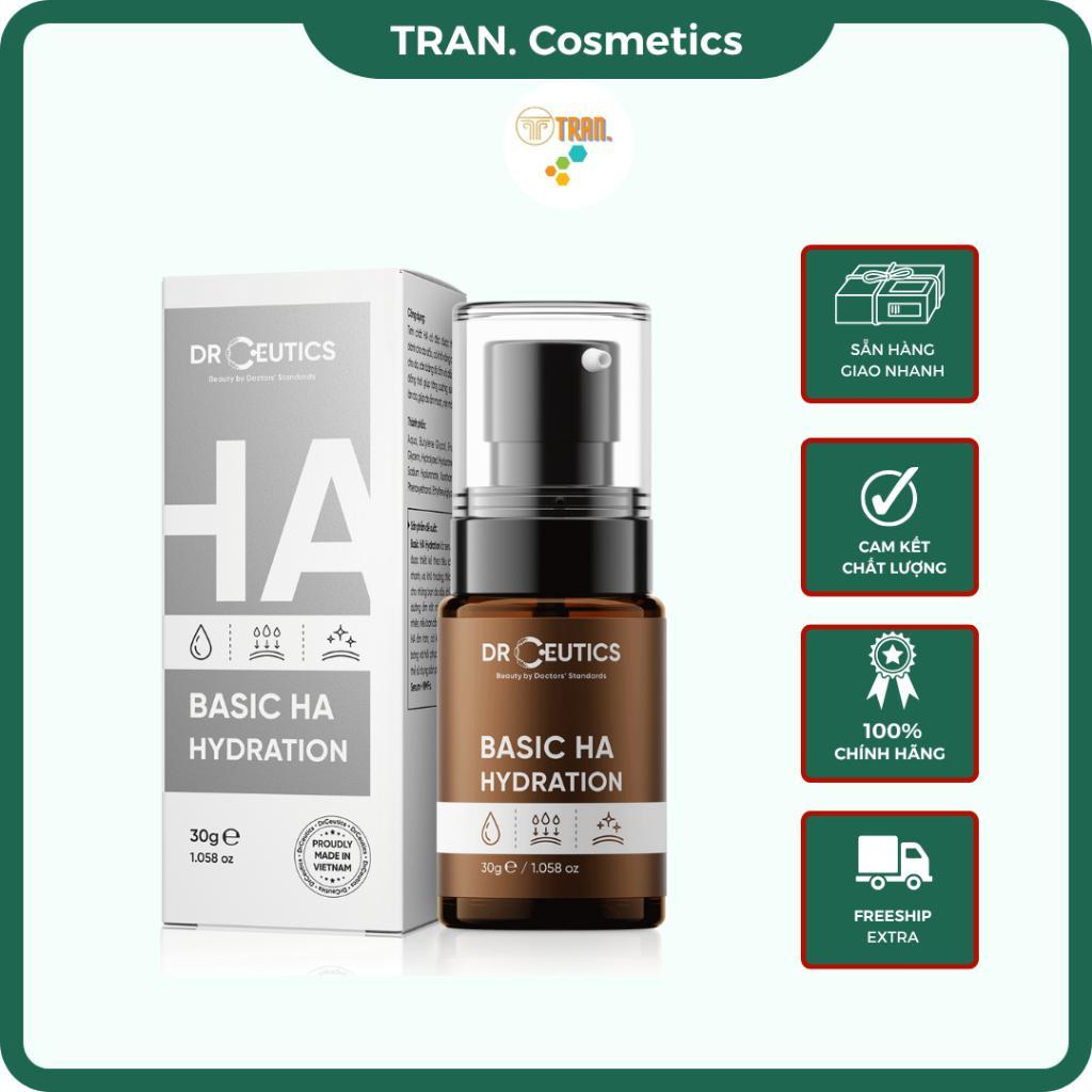 Serum DrCeutics, Serum HA DrCeutics Cấp Ẩm Thiết Kế Dành Cho Da Dầu Làm Da Căng Mướt Mịn Màng - TRAN