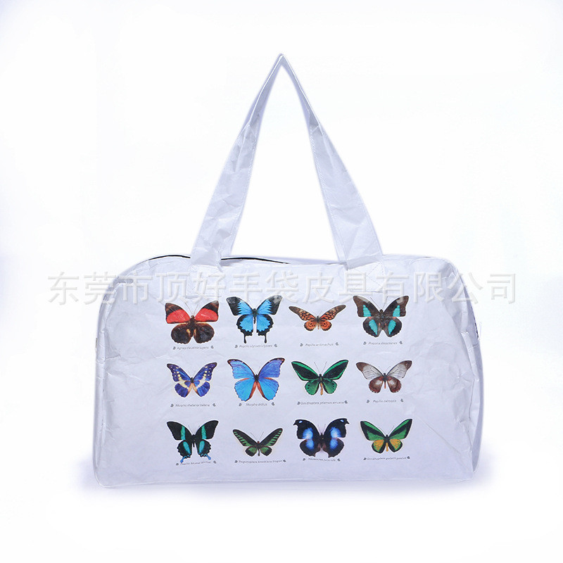 Mới Trắng Dupont Giấy Duffel Túi Chống Thấm Nước Tyvek Du Lịch Túi Tote Nhẹ Tyvek Duffel Túi