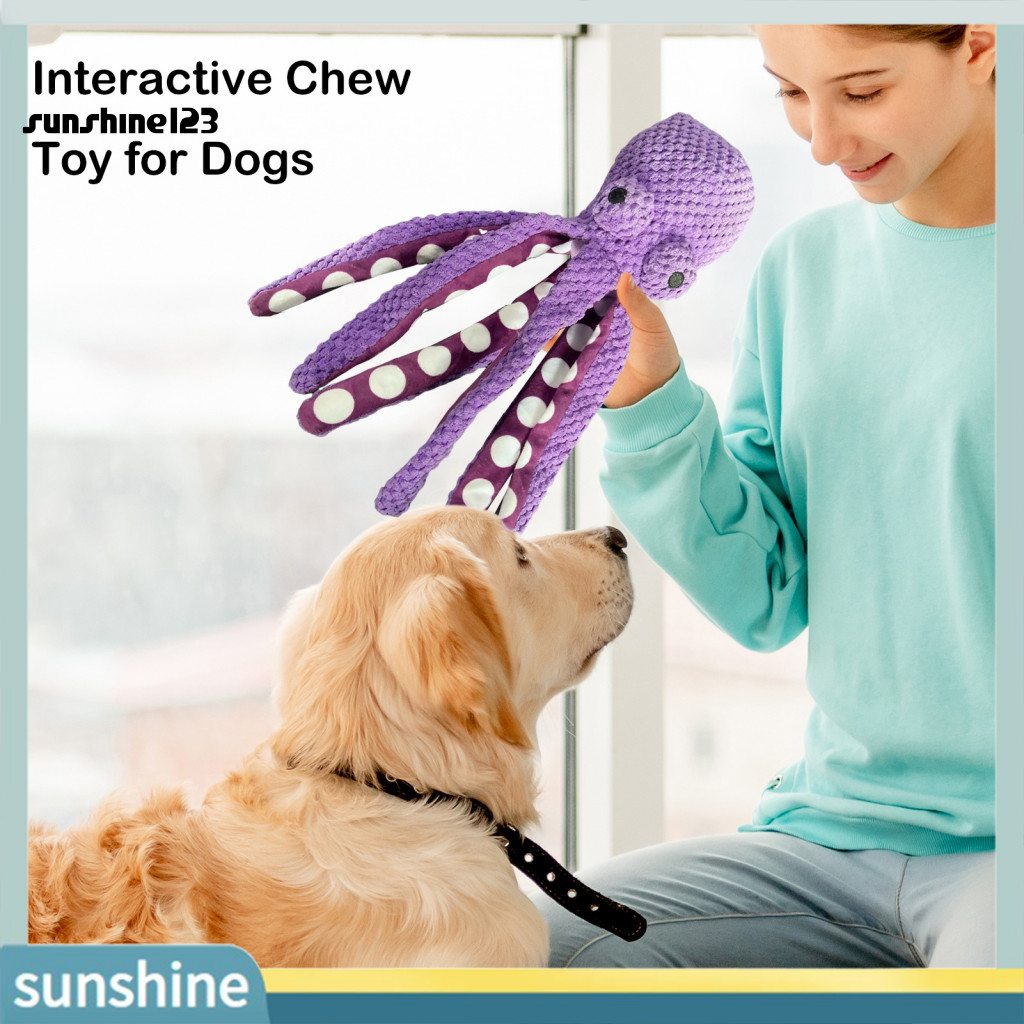 < Sunshine123 > Đồ chơi nhai cho chó Đồ chơi cho chó kêu cho chó Chihuahua Đồ chơi cho chó bạch tuộc
