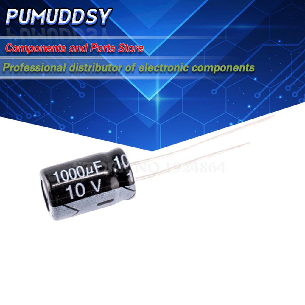 Bộ 50 Chất Lượng Higt 10V1000UF 8 * 12mm 1000UF 10V 8 * 12 Tụ Điện Phân