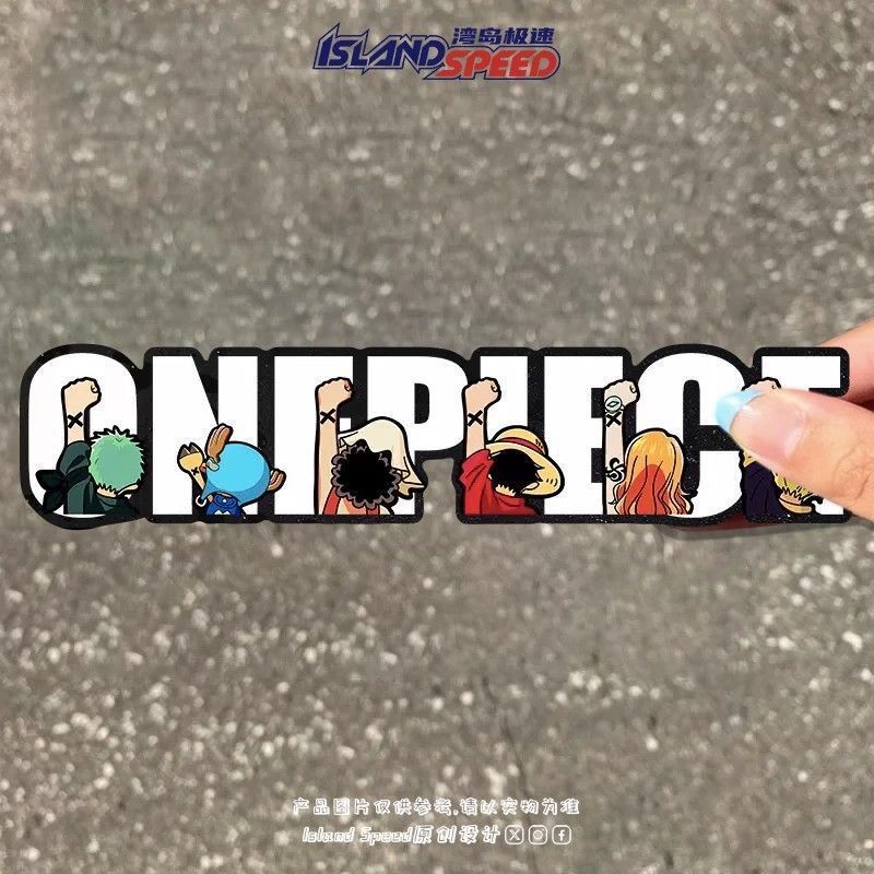ONE PIECE ONE PIECE Luffy Mũ Rơm Nhóm Dán Xe Ô Tô Độc Đáo Sáng Tạo Hoạt Hình Dễ Thương Đề Can Cơ Thể