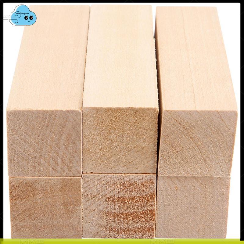 6 Chiếc Basswood Khắc Khối Gỗ Cho Người Mới Bắt Đầu Khắc Sở Thích Bộ DIY Khắc Gỗ
