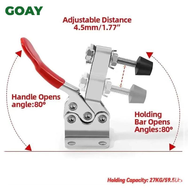 GOAY Ngang GH201 Bàn Làm Việc Qui Kẹp Cố Định 27KG Lực Kim Loại Nặng Xây Dựng Cho Mộc Cửa Hàng VN