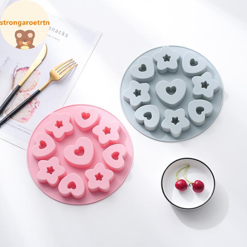 Strongaroetrtn Đa Năng Trái Tim Ngôi Sao Nhỏ Bánh Quy Làm Dụng Cụ Lấp Lánh Ngôi Sao Chocolate Muse B