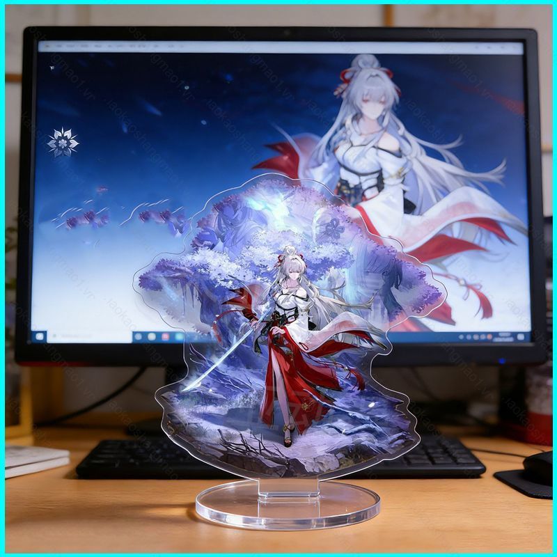 HK1 Sóng Gió Fuyuki Tấm Đứng Acrylic Tấm Đứng Ký Hiệu Anime Để Bàn Trang Trí KH1