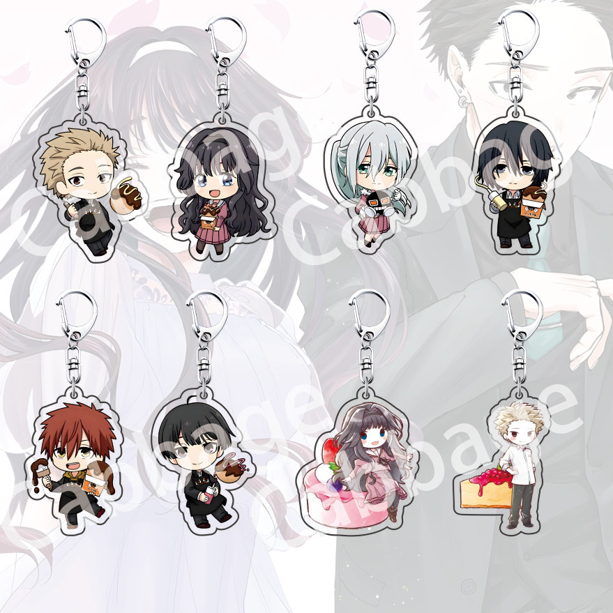 Anime; Comic; Kaoru Hana wa Rin to Saku; 6 cm Acrylic Cute Keychain Backpack Pendant Decoration Coll