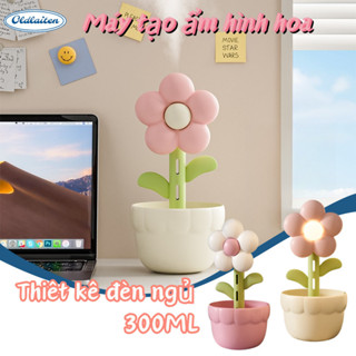 Máy tạo độ ẩm không khí hoa,Máy tạo ẩm hoa để bàn,Máy tạo độ ẩm Hoa Mini,  Máy phun sương mát để bàn Mini sáng tạo