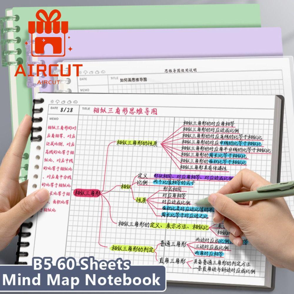 Sổ tay tâm trí YANGMING, Sổ nhật ký B5 Notepad rời, Đa chức năng có thể tháo rời B5 Notepad Học sinh