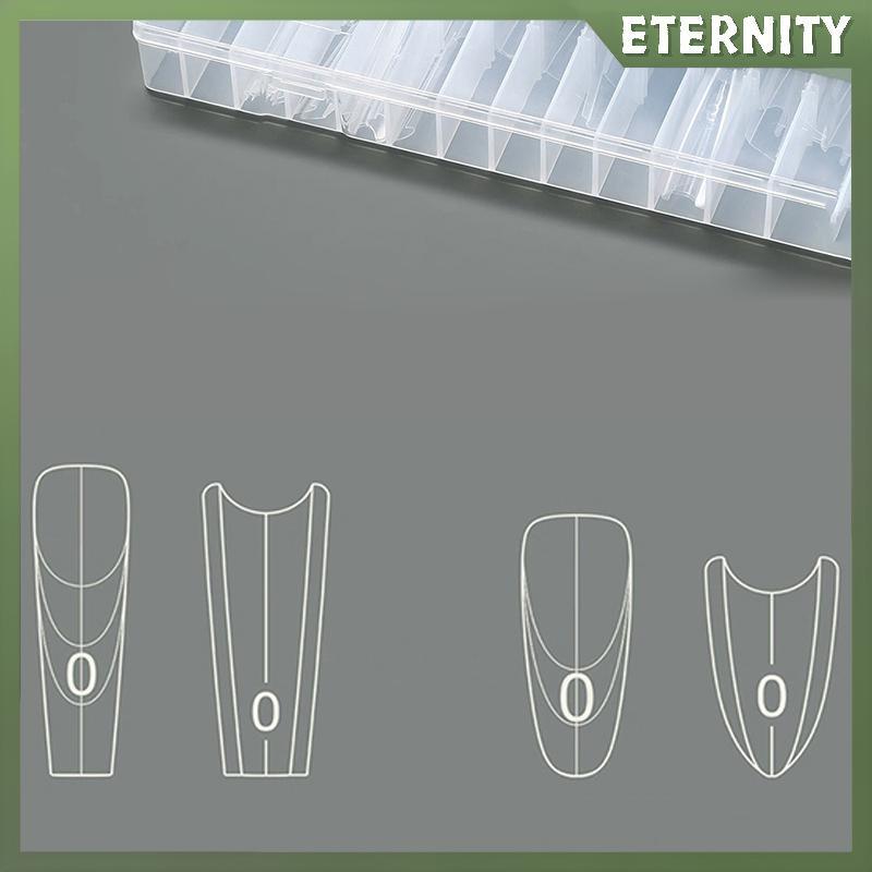 ETERNITY 240 Cái / hộp Sandwich Dual Nail Forms Extensions Dual Forms Coffin Almond Nail Forms Rapid