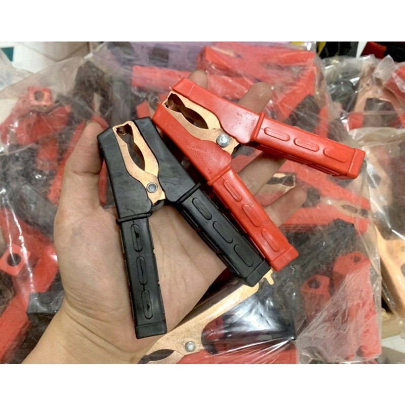 Đầu kẹp acquy, kẹp cá sấu kẹp bình ắc quy 160mm 500A  (bán theo bộ 2 cái) Kim Khí Đức Nguyên
