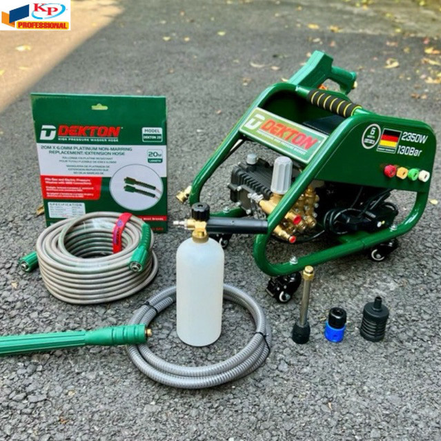 DK-HPW2350 - máy rửa xe cao áp DEKTON 2350W chỉnh áp máy chính hãng Kim phát điện máy
