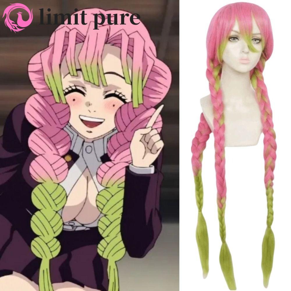 Tóc giả anime Mitsuri cho cosplay và Halloween