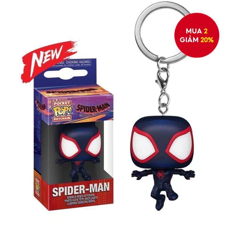  Nhện Miles Morales Peter Parker GWEM Móc Khóa Mặt Dây Chuyền Nhân Vật Hành Động Anime Búp Bê Đồ Chơi Mô Hình Dành Cho Người Hâm Mộ 