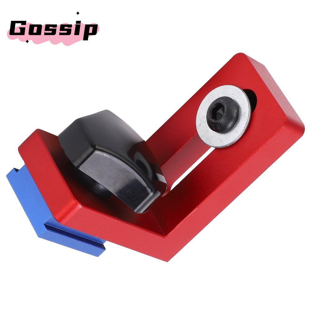 GOSSIP 2 Chiếc ​Miter Track Stop, 30 Loại Giá đỡ trượt T-Track màu đỏ, Hợp kim nhôm bền cho 30 T-Tra