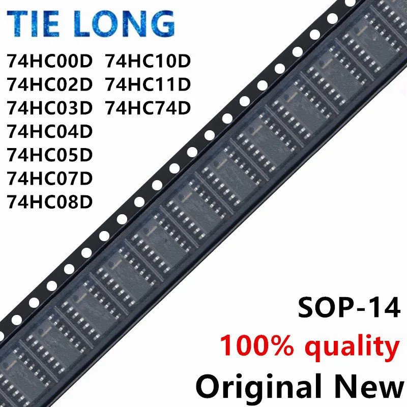 5 CHIẾC 74HC00D 74HC00 SN74HC00DR 74HC02D 74HC03D 74HC04D 74HC05D 74HC07D 74HC08D 74HC10D 74HC11D 74