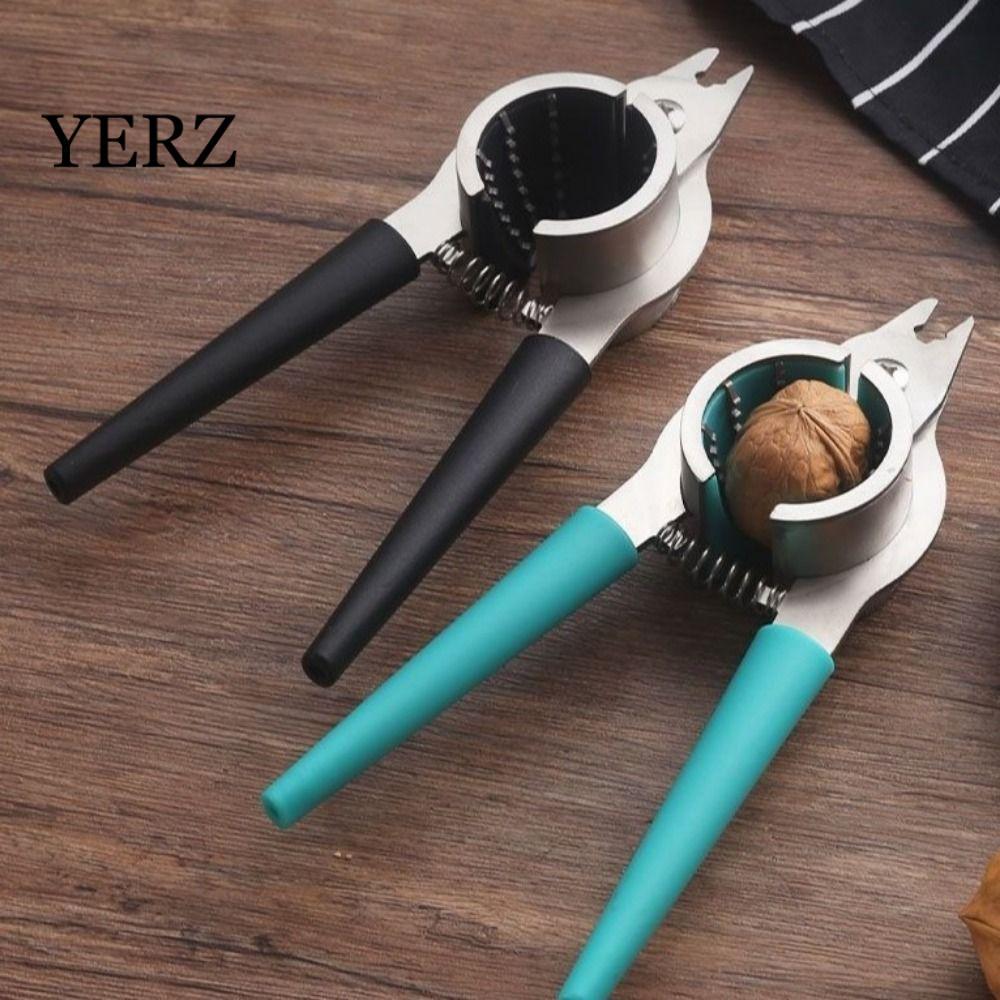 YERZ Walnut Cracker, Búa Kẹp Hạt Dưa Kìm Nut Shell Opener, Dụng cụ mở nắp Nut Crack Nhanh chóng Thép