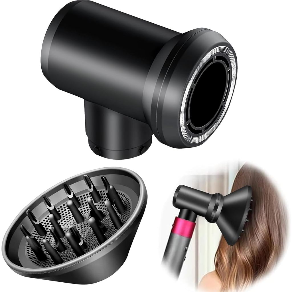 Bộ khuếch tán & bộ chuyển đổi đính kèm cho Dyson Airwrap, cho Airwrap Styler thành kết hợp máy sấy t