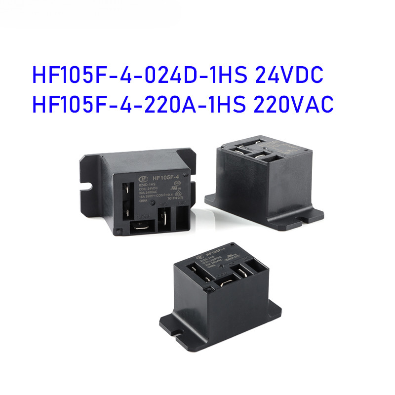 Chính hãng mới HF105F-4-024D-1HS 24VDC HF105F-4-220A-1HS 220VAC Rơle HF105F Công suất cao Một nhóm t