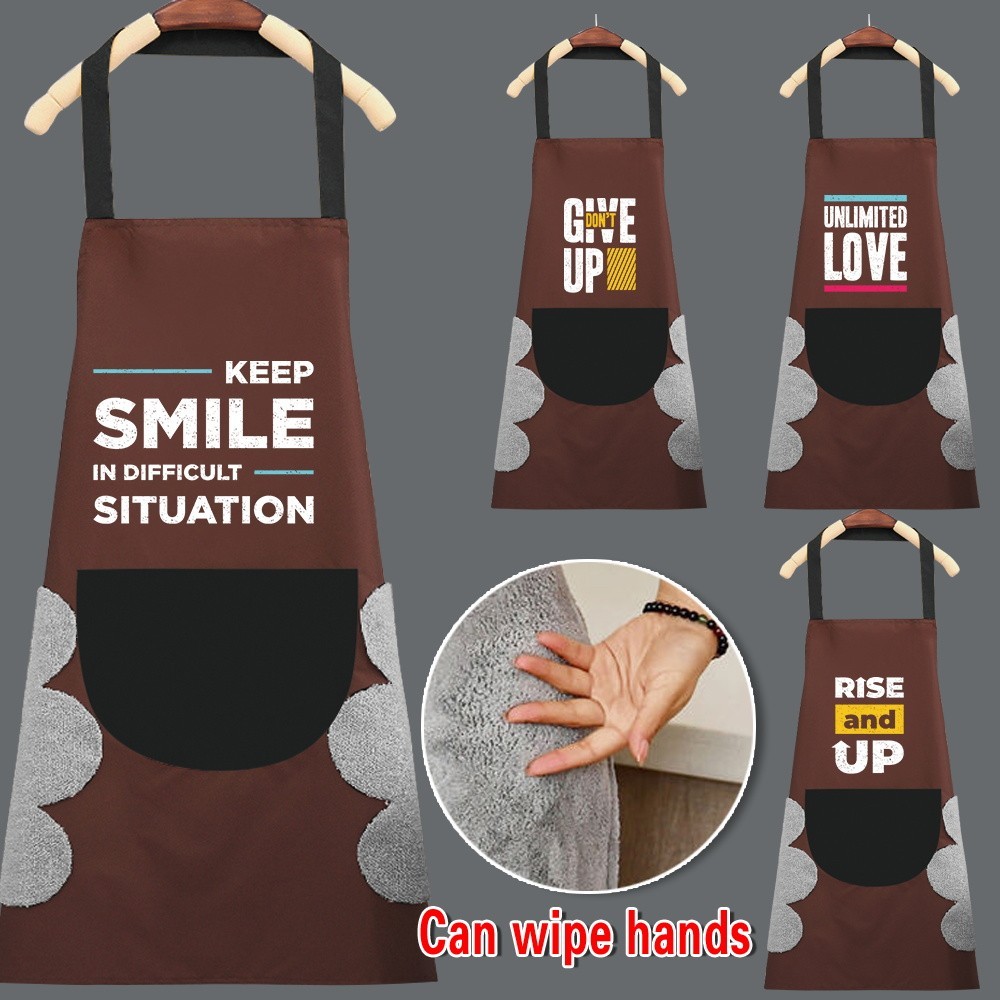 Dustproof Kitchen Accessories Hairdresser Stain-Proof Sleeveless Apron Cooking Apron Waterproof Prin