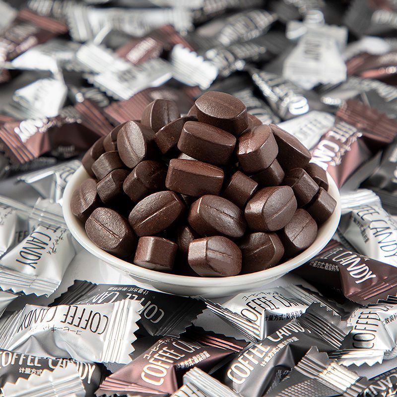 T Tree Fruit Extra Strong Instant Black Coffee Bean Candy Chewable Coffee Flavor Candy Office Đồ ăn 