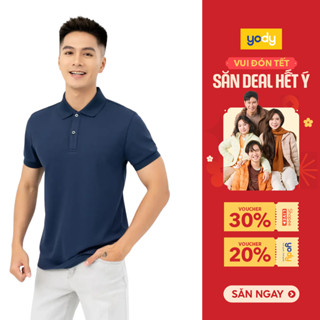  Áo Polo Nam Yody tổ ong kiểu áo thun dáng basic mềm mịn thoáng mát khử mùi chống nắng APM6325 