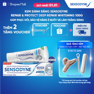  Kem đánh răng SENSODYNE Repair & Protect Deep Repair Whitening 100g phục hồi bảo vệ răng ê buốt và làm trắng răng 