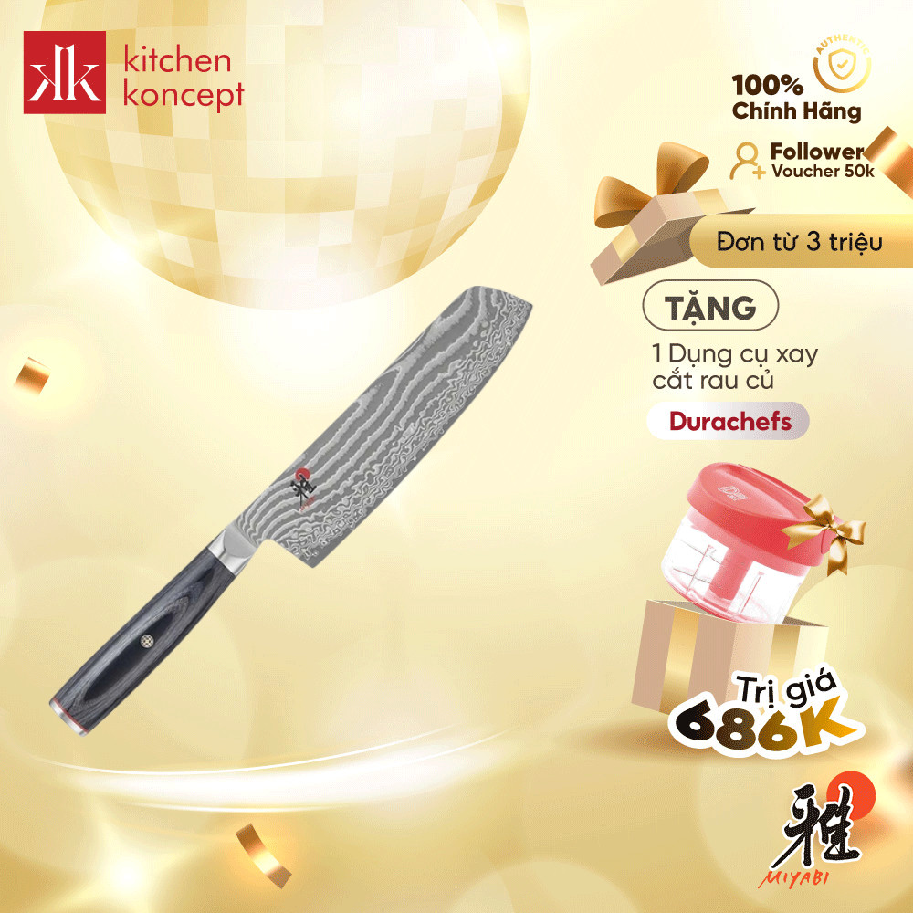 Miyabi - Dao Nakiri 5000FCD - 17cm