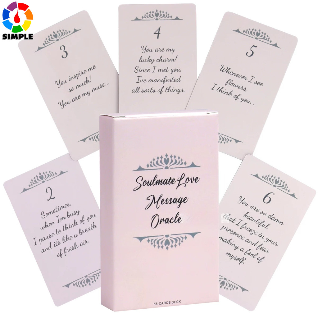 Soulmate Love Message Oracle Cards A Perfect Date Night For You and Your Lover,