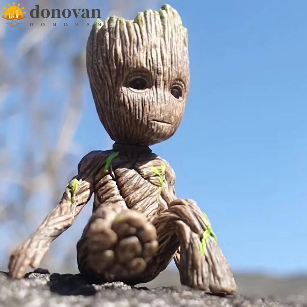 DONOVAN Tree Man Groot cho mô hình búp bê Avengers ngồi Mini Groot