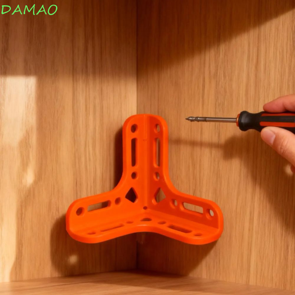 Hỗ trợ góc thép tam giác DAMAO, Giá đỡ nẹp góc màu xanh PLA bền bỉ, Chất liệu thép hạng nặng chắc ch