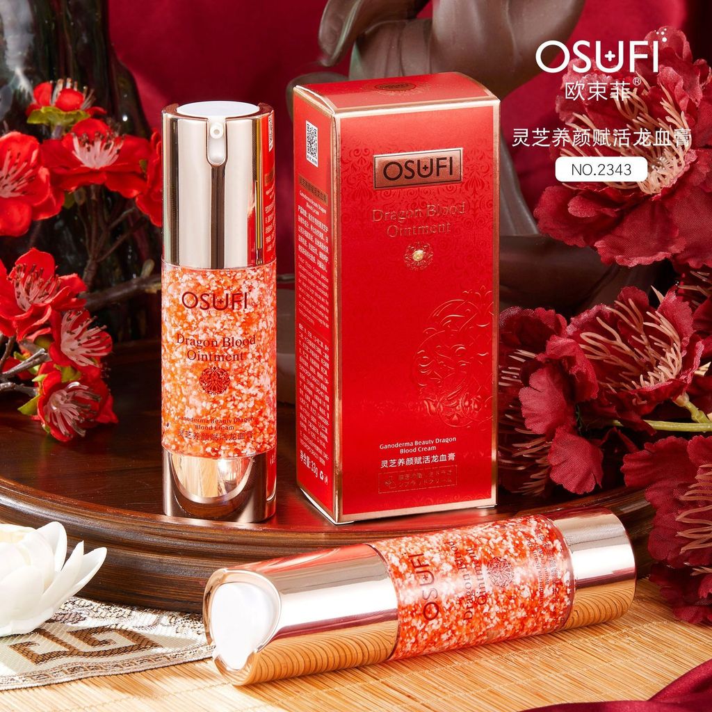 Premium Selection#Oushu Fei Lingzhi Beauty Revitalizing Dragon Blood Cream Skin Care Concealer Lazy 