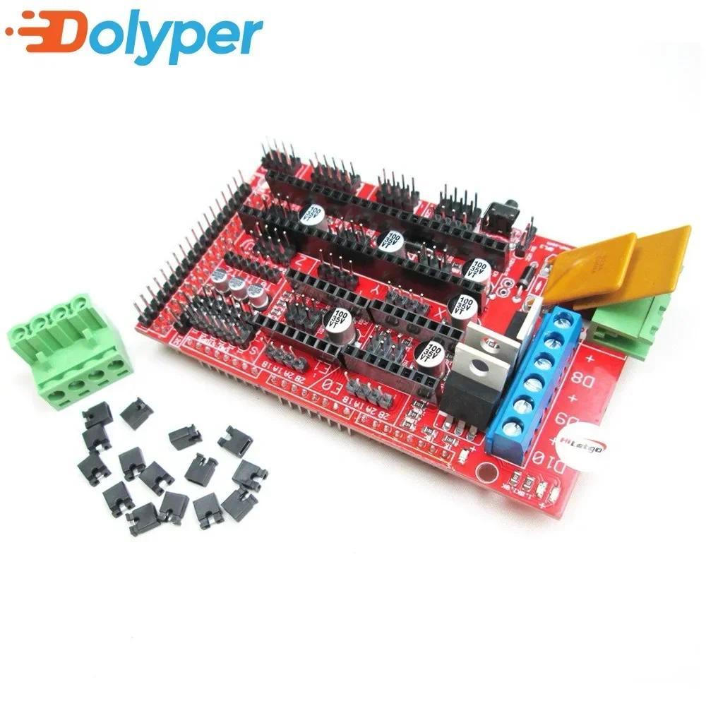 RAMPS 1.4 Bảng Điều Khiển 3D Máy In Bảng Điều Khiển Reprap Bảng Điều Khiển Cho Arduino Mega 2560 3D 