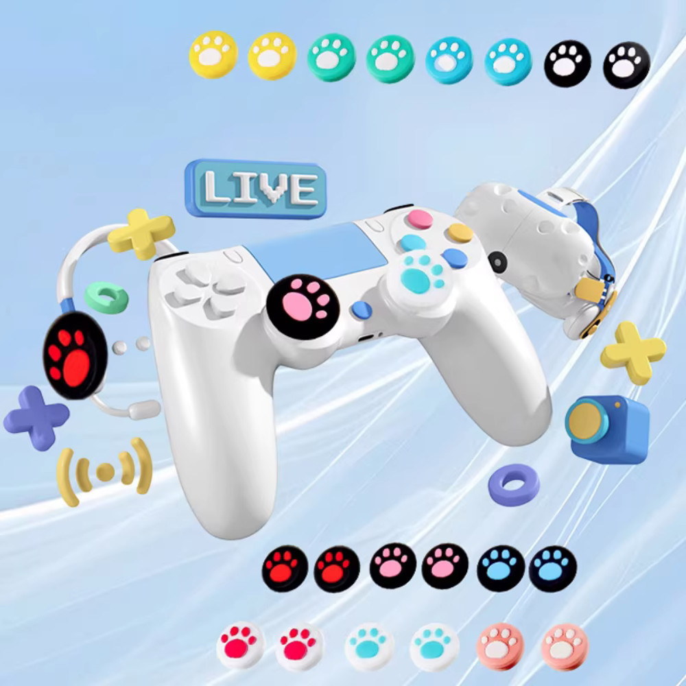 Núm Bọc Analog PS5 PS4 Chân Mèo Bọc Analog Tay Cầm PS5 PS4 Dễ Thương