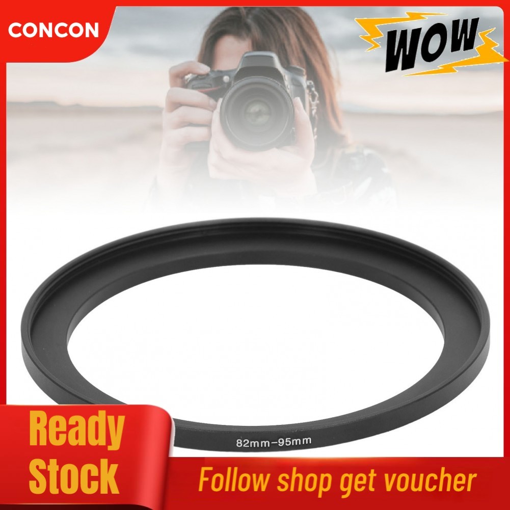 Concon Step Up Camera Lens Adapter Ring Nhôm 82MM đến 95MM Filter để chụp ảnh mới