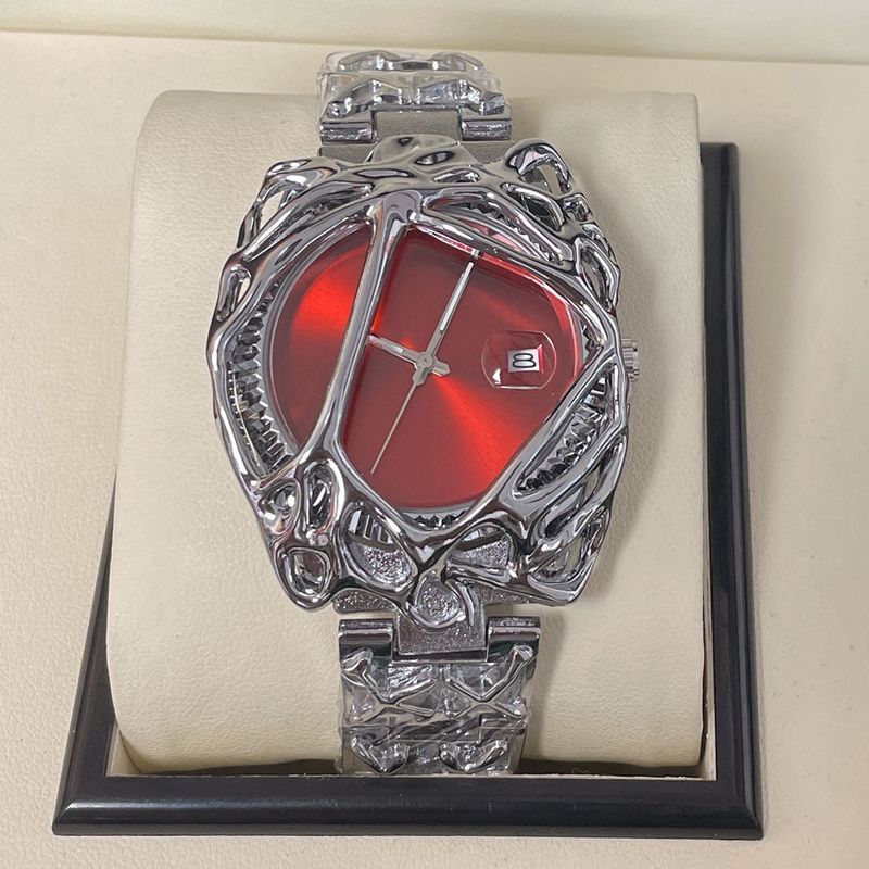Millennium Retro y2k Alien Spider Web alabaster Watch Nam Cao Cấp Hip-Hop Nam Nữ Đồng Hồ Đeo Tay