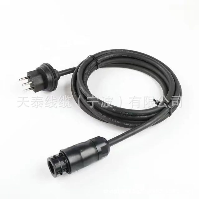 Sản xuất IP55 Phích cắm chống nước Thụy Sĩ có máy phát điện quang điện Biến tần BC01 Đầu nối nữ H07R