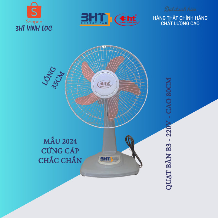 QUẠT BÀN B300 - 220v (GIÓ MẠNH)