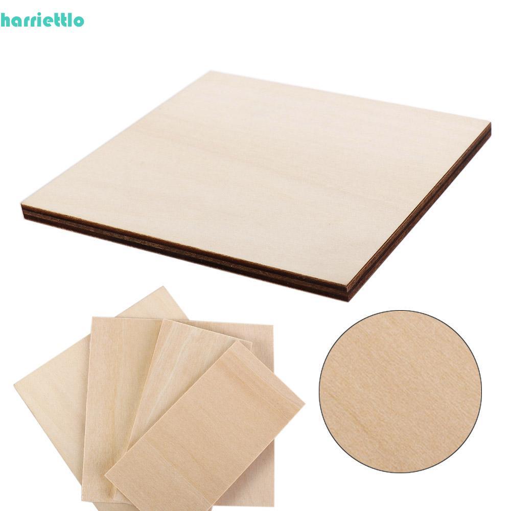 HARRIETTLO Basswood Ván ép Điêu khắc Mô hình Làm vật liệu xây dựng Mô hình gỗ DIY Tấm gỗ dán Bảng gỗ