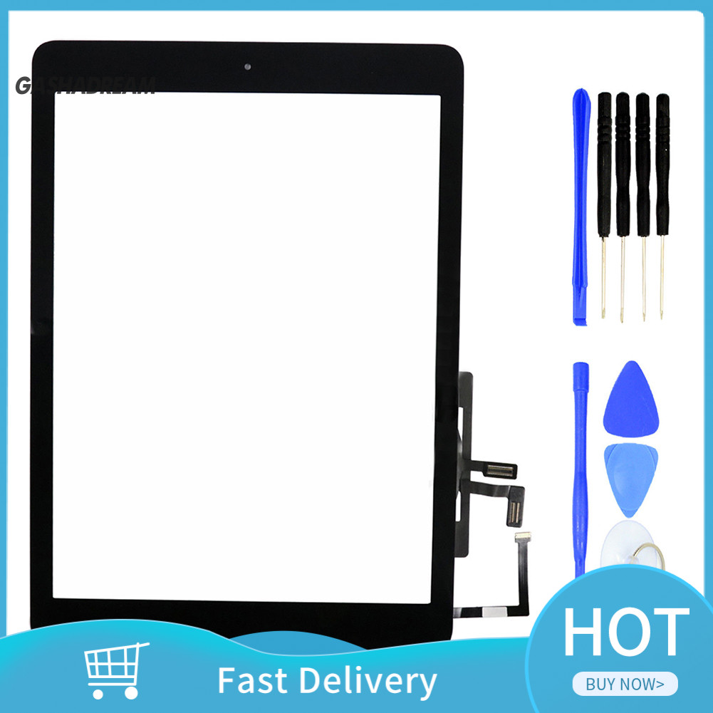 COD| Màn hình số hóa cảm ứng + Keo dán + Nút Home Flex cho iPad Air A1474 A1475
