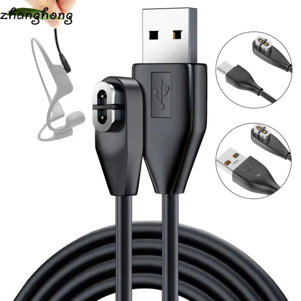 Cáp sạc ZHANGHONG USB Type-C, Bộ sạc tai nghe dẫn truyền xương 100cm đa năng, Dây nguồn tai nghe Blu