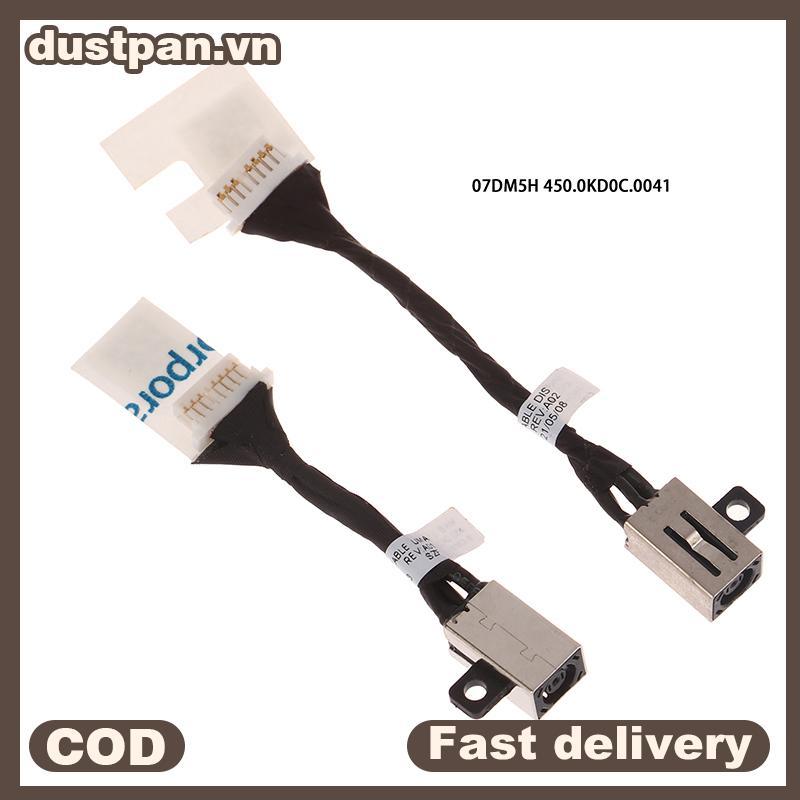 DUSTPAN Latitude 3410 3510 E3510 E3410 Laptop DC Jack Sạc Cáp Mềm 07DM5H 0N8R4T.