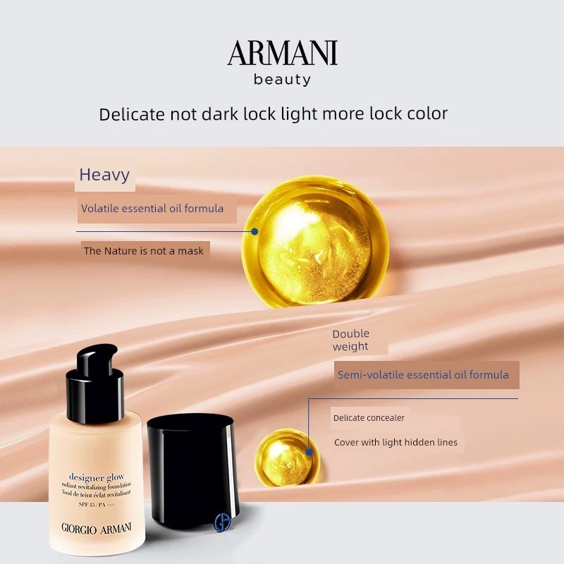 [Easy Buy One Piece] Armani Bán chạy Master Liquid Foundation Experience Gift Dry Skin Dưỡng ẩm Nuôi