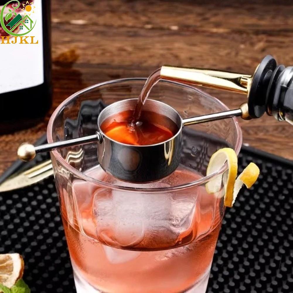 Cốc đo thanh HJKL, Thép không gỉ 30ml Cocktail Jigger, Đổ phù hợp chuyên nghiệp Thanh dài đôi Thiết 