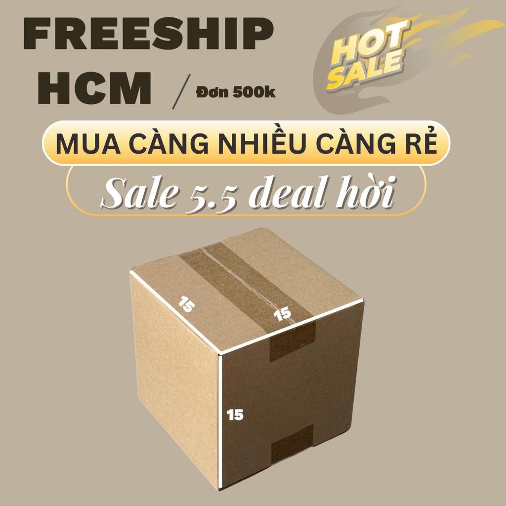 Hộp Carton Thường 15x15x15 Combo 50 Cái