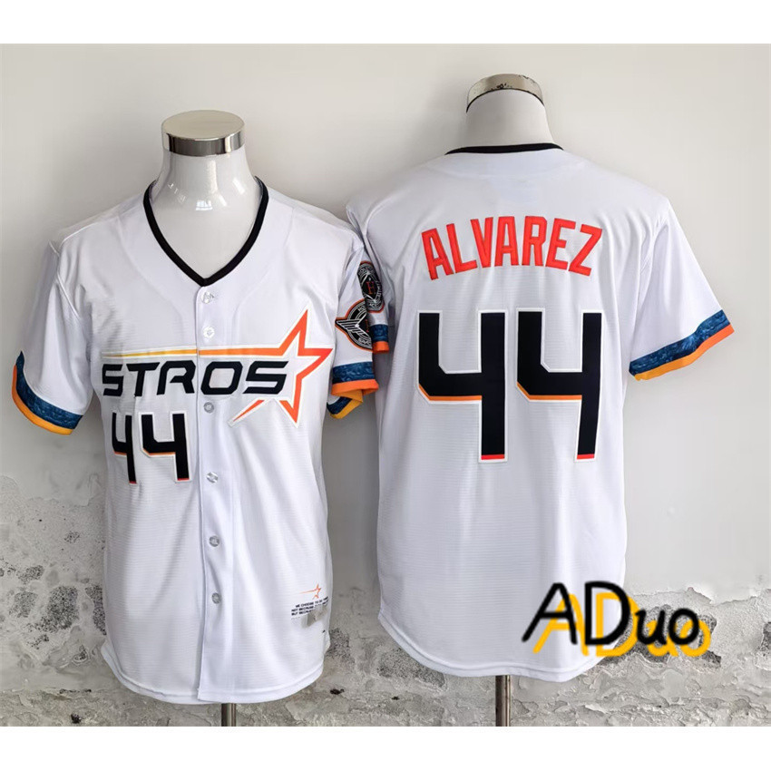 Áo đấu Regatta 2025 cho Houston Astros - Số 44 Yordan Alvarez màu trắng
