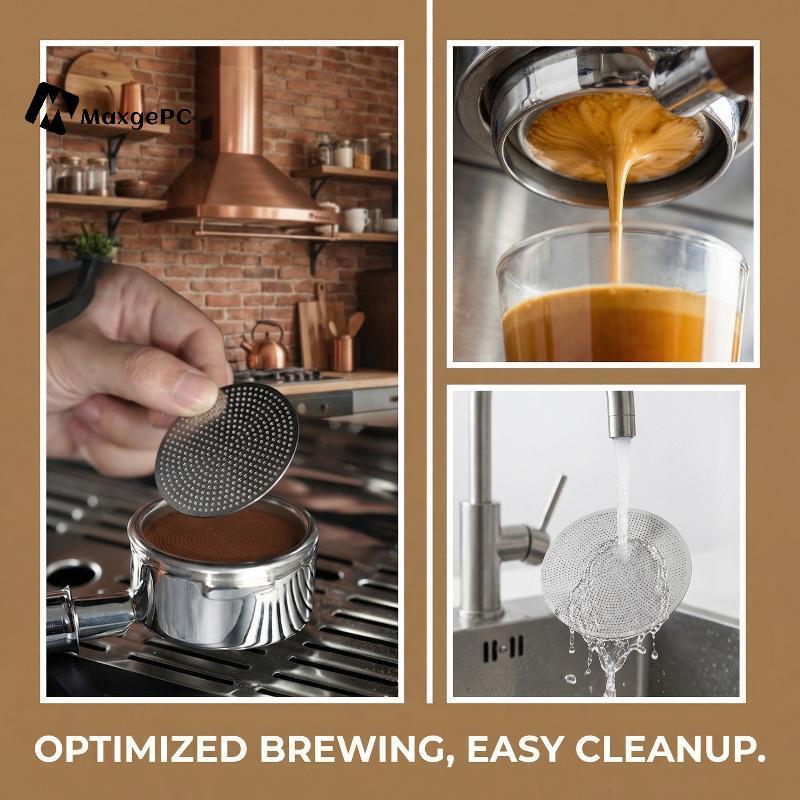 [Max-t] Màn hình Pu Espresso Portafilter 51mm 53mm 58,35mm Cà phê chiết xuất chính xác Barista Tools
