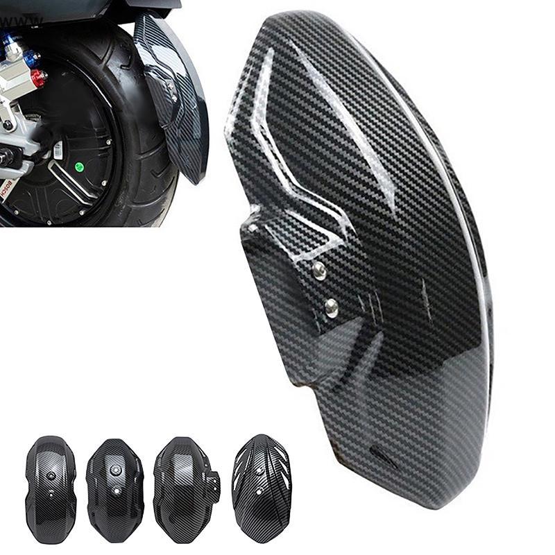 [auz] Motorcycle Fenders Carbon Fiber Textured Fenders Electric Vehicle Fenders Universal Carbon Fib