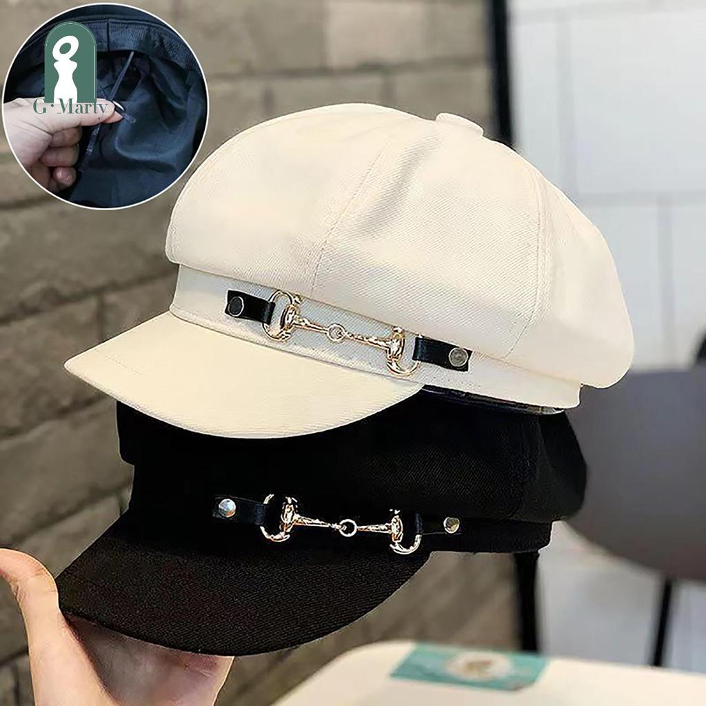 Mũ Nồi Retro Nữ Hình Bát Giác, Phù Hợp Mùa Đông - GMARTY