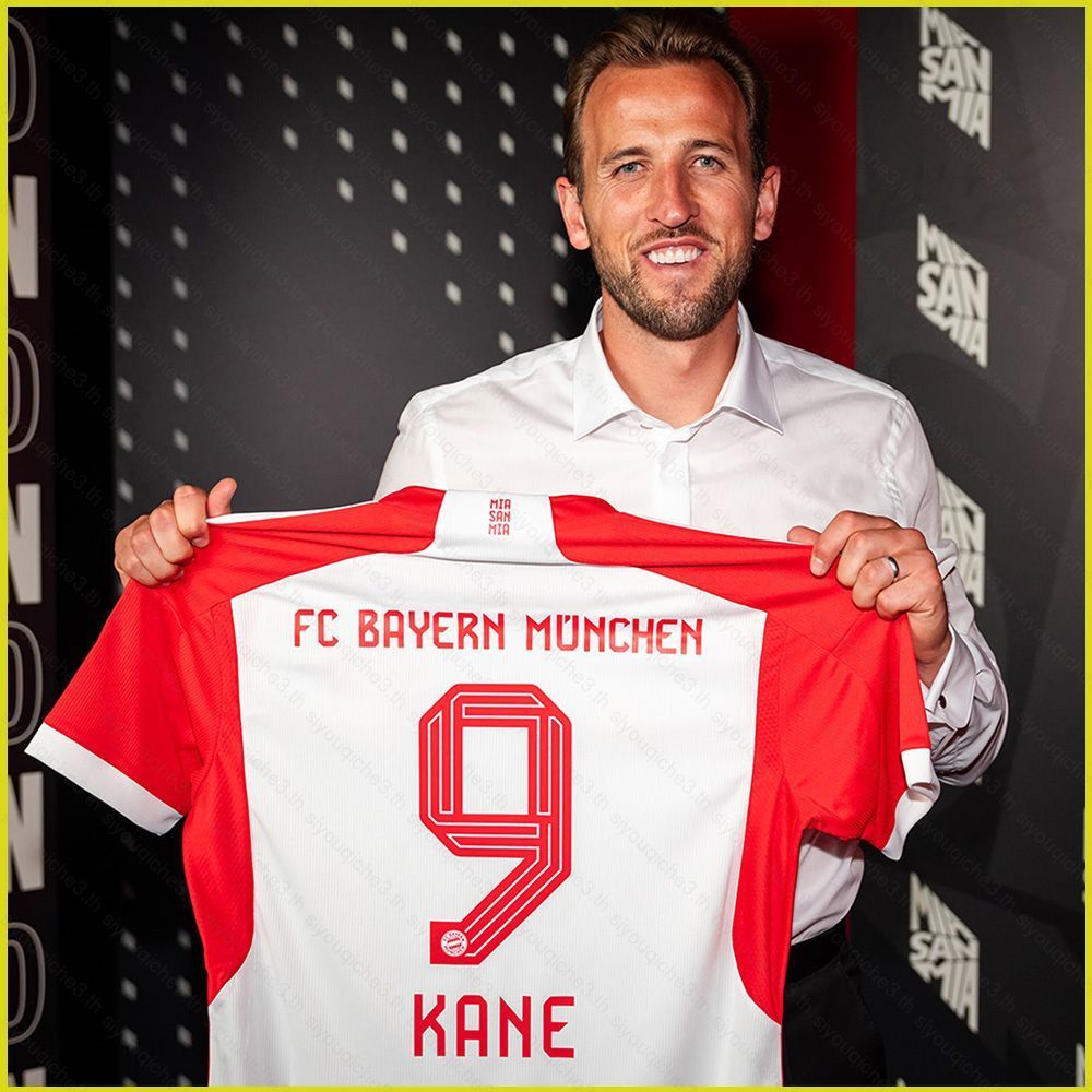 SY3 2023-24 Bayern Munchen Home Harry Kane Jersey Áo Bóng Đá Áo Thun Nữ Tay Ngắn Thể Thao Tee Unisex