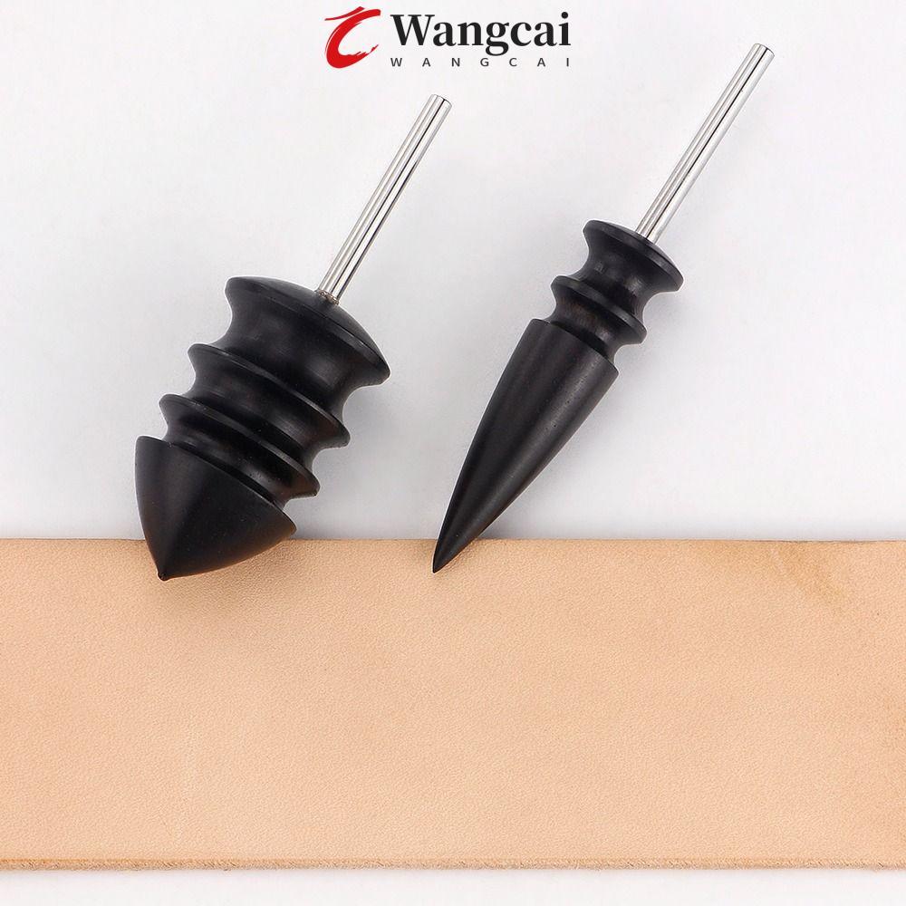 WANGMCAI Leather Edge Polishing Slicker, Black Smooth Leather Burnisher, Leather-edge Polishing Tool